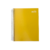 Cuaderno Espiral Plastico Pleno 1/2 Oficio C/C 100 Hjas. LIDER Amarillo